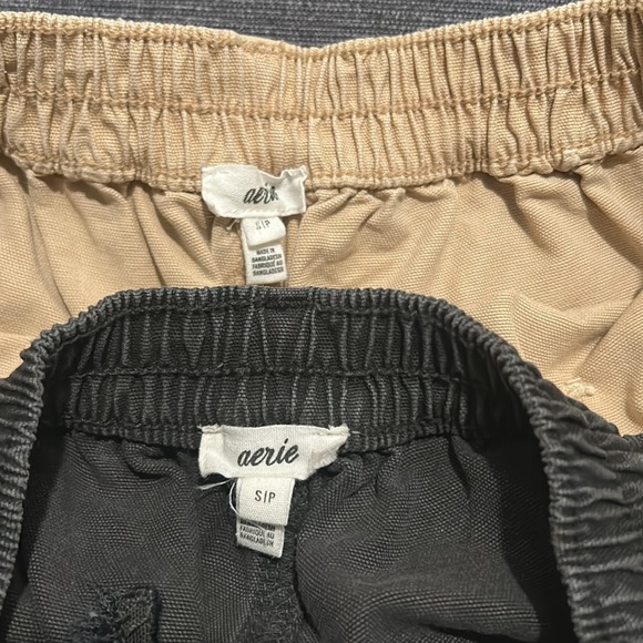 2 Bundle Aerie Barrel Leg Pull On Pants Size S - Picture 6 of 16